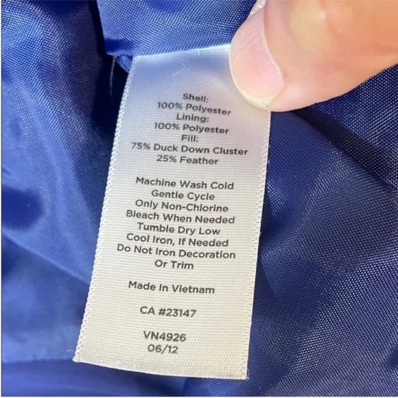 Like NEW! Talbots Down Puffer Quilted Vest. XS. - Picture 6 of 7